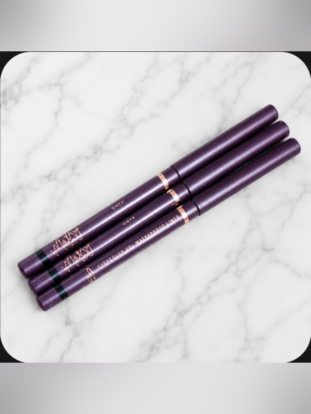 (3) Mally ONYX (black) Evercolor Gel Waterproof Eye Liners NEW!
